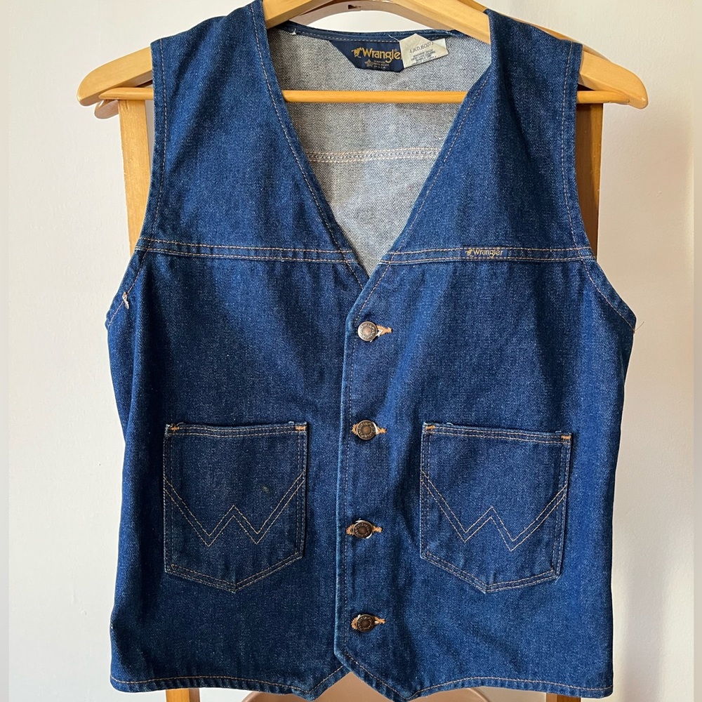 Vintage Wrangler denim vest